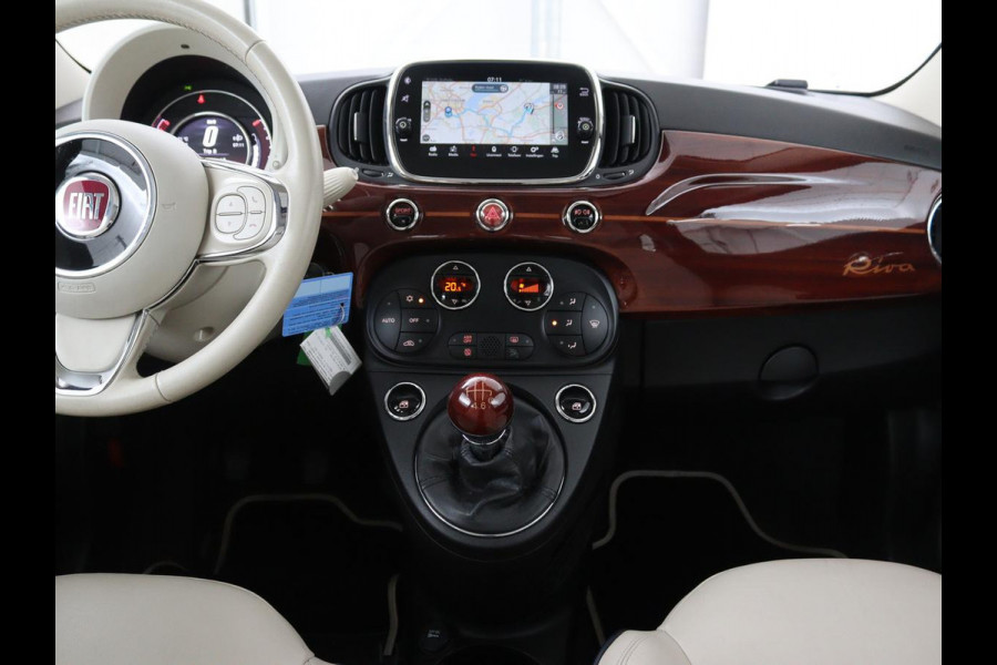 Fiat 500 0.9 TwinAir Turbo Riva | Panoramadak | Leder | Climate control | Navigatie | Cruise control | Parkeerhulp | NR. 002/100