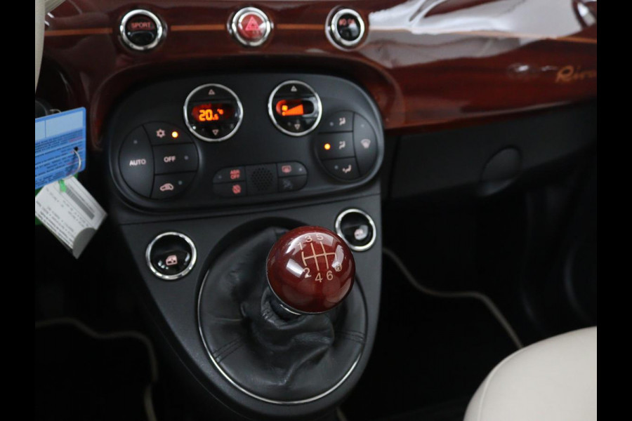Fiat 500 0.9 TwinAir Turbo Riva | Panoramadak | Leder | Climate control | Navigatie | Cruise control | Parkeerhulp | NR. 002/100