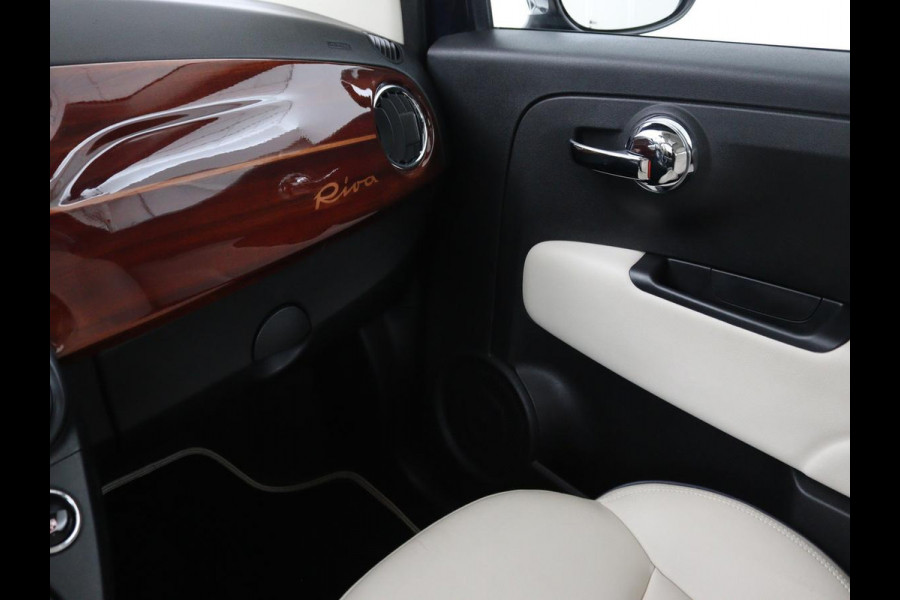 Fiat 500 0.9 TwinAir Turbo Riva | Panoramadak | Leder | Climate control | Navigatie | Cruise control | Parkeerhulp | NR. 002/100