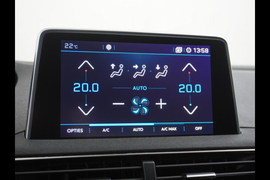 Peugeot 3008 T131PK Navi Camera Apple Carplay Android Pdc Mirror-Screen Auto BordHerkenning Ecc Cruise Control Bluetooth Regen-Licht Sensor L Privacy glass PureTech Blue Edition Executive Orig. NL se auto 1e eigenaar EURO6