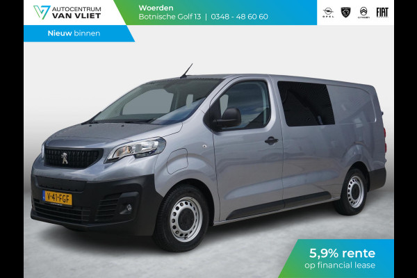 Peugeot e-Expert Dubbele Cabine 75 kWh | navi incl. Apple Carplay | laadruimtebetimmering | parkeersensoren | airco | cruise control | rijklaarprijs
