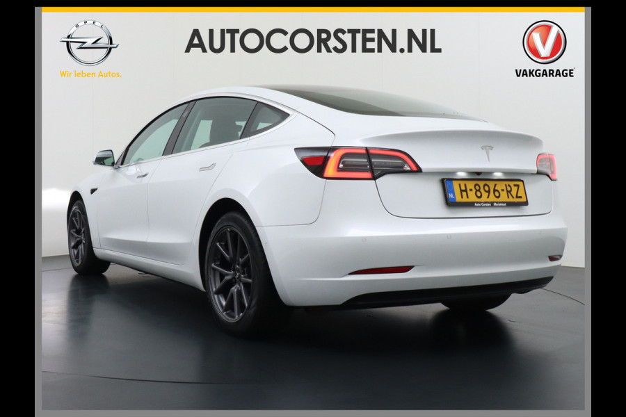 Tesla Model 3 RWD SR+ 60kWh 325PK FSD 3-Computer 18" AutoPilot Leder PanoDak Adaptive-Cruise Lmv Camera's Elektr.-Stuur+Stoelen+Spiegels+Geheu Navi LED Comfortstoelen ACC DAB Voorverwarmen interieur via App Keyless via Telefoonsleutel One-Pedal-Drive Origineel Nederlandse auto tot 11kw laden thuis! 1.584kg licht! Accu Garantie tot 28-04-2028/160.000km
