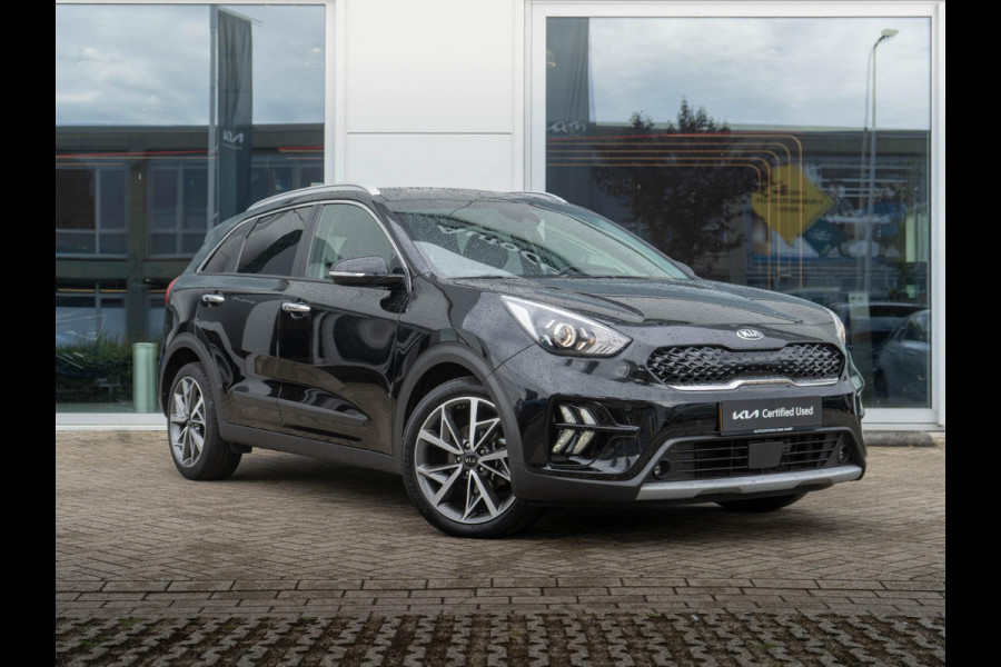 Kia Niro 1.6 GDi Hybrid DynamicPlusLine Nederlandse dealer onderhouden auto.| Stoel en stuurverwarming | Navigatie |