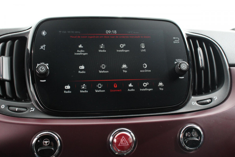Fiat 500C 1.2 Automaat Star | Lederen Bekleding | Climate control | Cruise Control | Parkeersensoren Achter |  16 Inch Lichtmetalen Velgen |