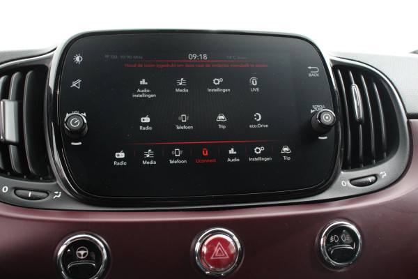 Fiat 500C 1.2 Automaat Star | Lederen Bekleding | Climate control | Cruise Control | Parkeersensoren Achter |  16 Inch Lichtmetalen Velgen |