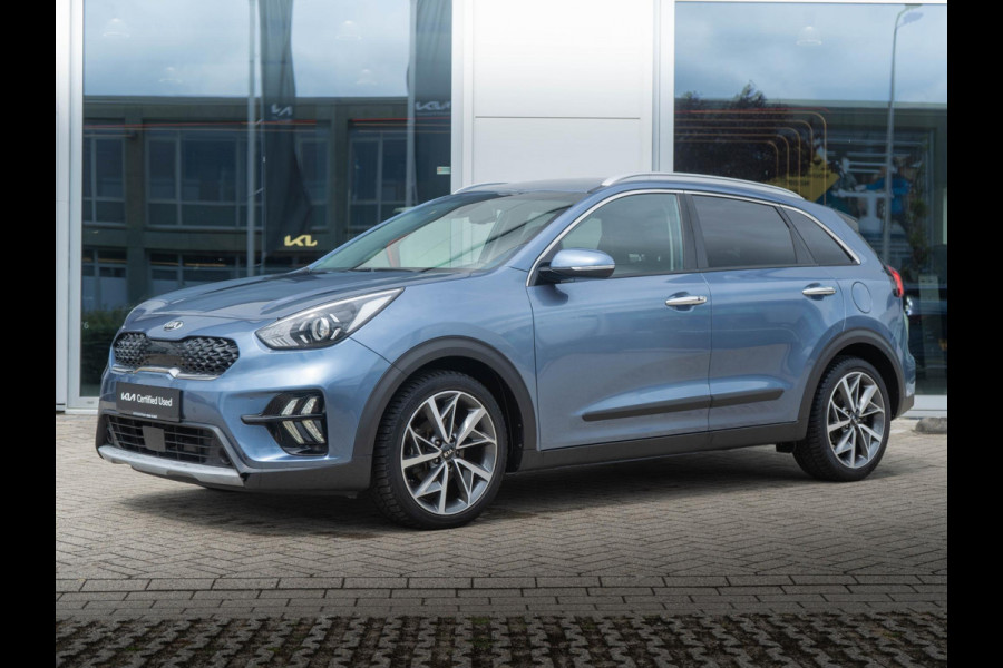 Kia Niro 1.6 GDi Hybrid DynamicPlusLine | Nederlandse dealer onderhouden auto | 18 inch lichtmetalen velgen | Stoel en stuur verwarming |
