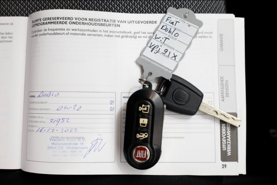 Fiat Doblò Cargo 1.6 MultiJet 105pk L1H1 Airco/Cruise Control/3 Pers. 03-2022