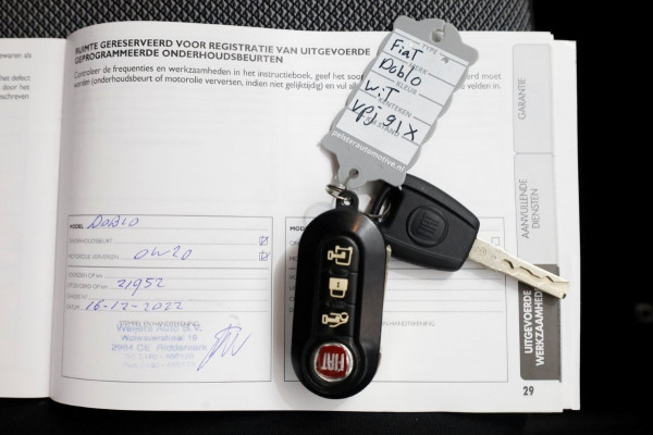 Fiat Doblò Cargo 1.6 MultiJet 105pk L1H1 Airco/Cruise Control/3 Pers. 03-2022