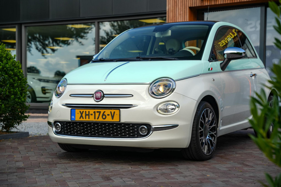 Fiat 500 0.9 TwinAir Turbo Collezione Panoramadak Airco Cruise Uconnect 16”LM Two Tone