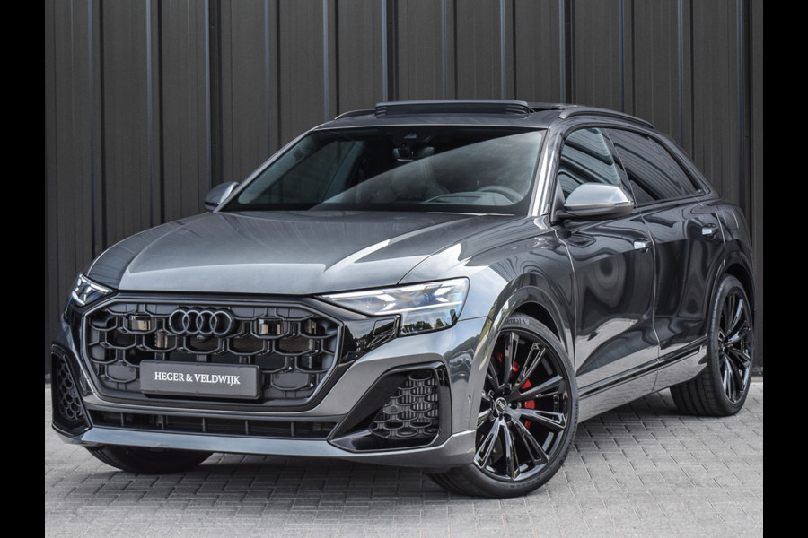Audi Q8 55TFSI e QUATTRO PRO LINE S COMPETITION | S-SEATS | PANORAMADAK | 4 WIEL BESTURING | B&O SOUND | HEAD-UP | LUCHTVERING | DAB+ |