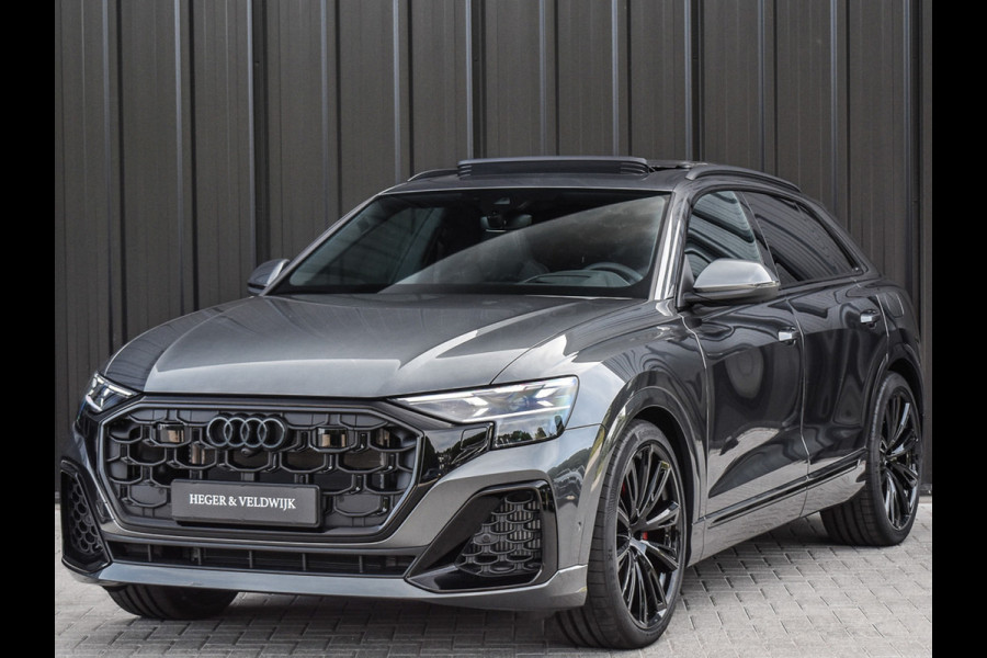 Audi Q8 55TFSI e QUATTRO PRO LINE S COMPETITION | S-SEATS | PANORAMADAK | 4 WIEL BESTURING | B&O SOUND | HEAD-UP | LUCHTVERING | DAB+ |