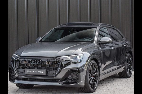 Audi Q8 55TFSI e QUATTRO PRO LINE S COMPETITION | S-SEATS | PANORAMADAK | 4 WIEL BESTURING | B&O SOUND | HEAD-UP | LUCHTVERING | DAB+ |