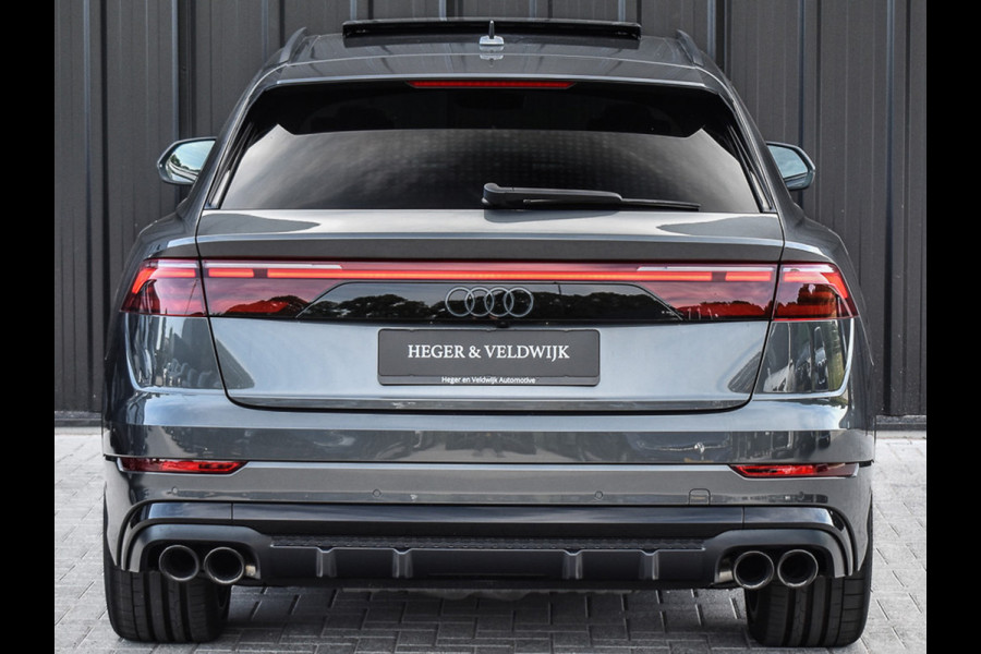 Audi Q8 55TFSI e QUATTRO PRO LINE S COMPETITION | S-SEATS | PANORAMADAK | 4 WIEL BESTURING | B&O SOUND | HEAD-UP | LUCHTVERING | DAB+ |