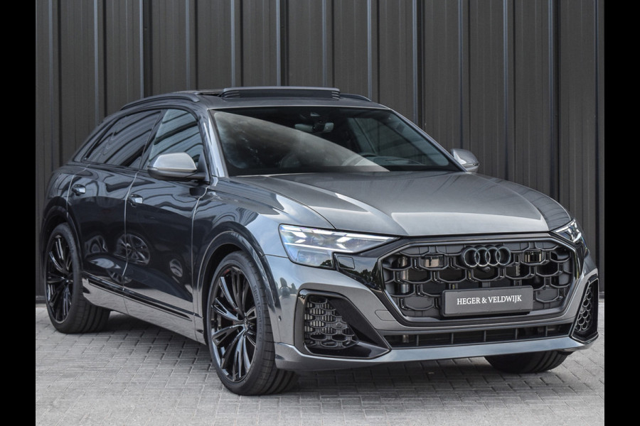 Audi Q8 55TFSI e QUATTRO PRO LINE S COMPETITION | S-SEATS | PANORAMADAK | 4 WIEL BESTURING | B&O SOUND | HEAD-UP | LUCHTVERING | DAB+ |