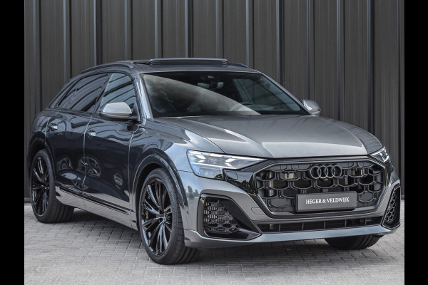 Audi Q8 55TFSI e QUATTRO PRO LINE S COMPETITION | S-SEATS | PANORAMADAK | 4 WIEL BESTURING | B&O SOUND | HEAD-UP | LUCHTVERING | DAB+ |