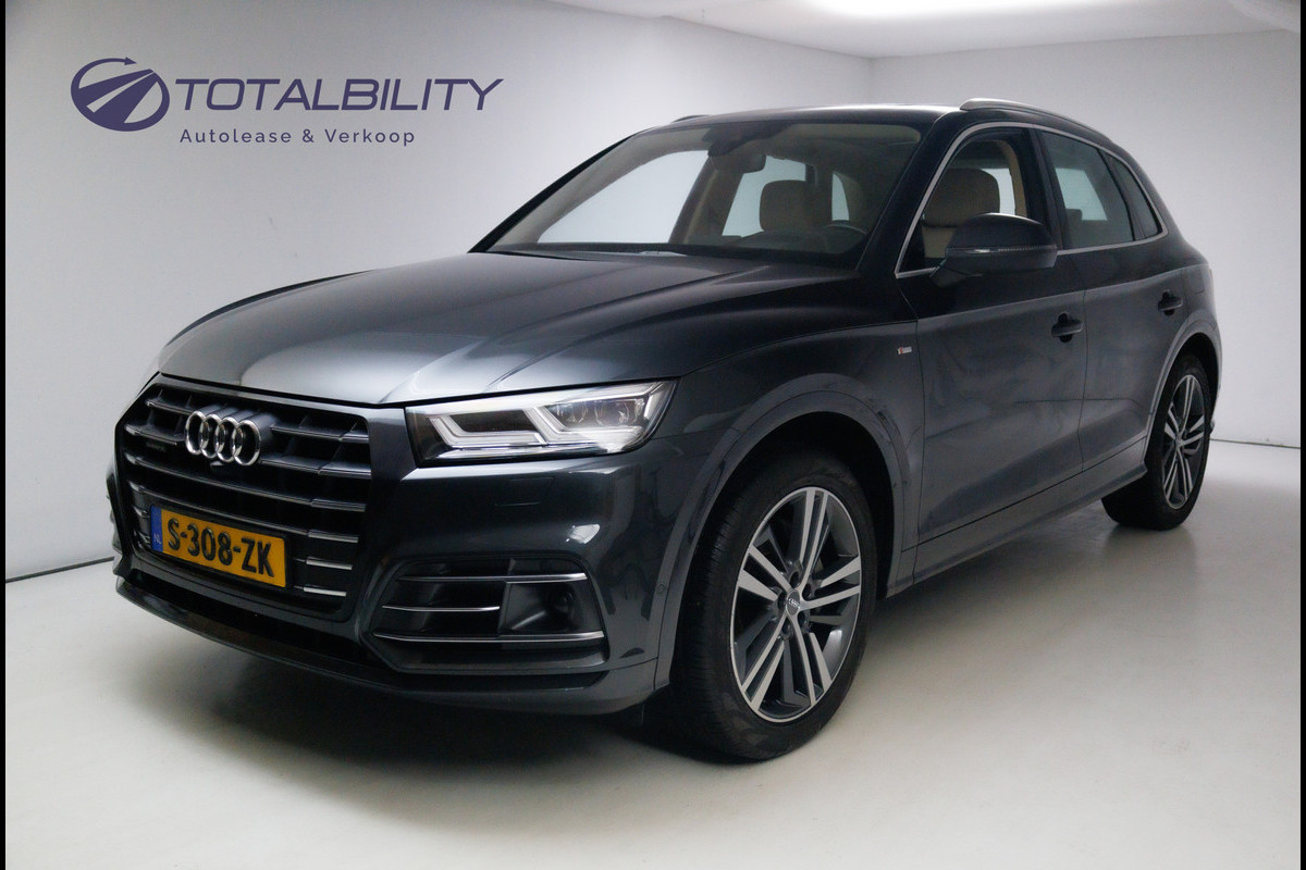Audi Q5 55 TFSI e 367 PK quattro Competition S-Line Panoramadak, Luchtvering, Volledig leer, Adaptive cruise, Electrisch verstelbare stoelen met massage en verw. Ambiance verlichting, 360 camera, 20 inch, Navigatie, Head-up Audi Q5 55 TFSI e 367 PK quattro Competition S-Line Panoramadak, Luchtvering, Volledig leer, Adaptive cruise, Electrisch verstelbare stoelen met massage en verw. Ambiance verlichting, 360 camera, 20 inch, Navigatie, Head-up