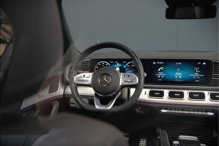 Mercedes-Benz GLE 350 D 4MATIC AMG Line | Grijs Kenteken | Marge | Adaptive Cruise Control | Stoelverwarming | Panoramadak | Trekhaak | Camera | Apple Carplay | Ambiance Verlichting | Leder | Keyless