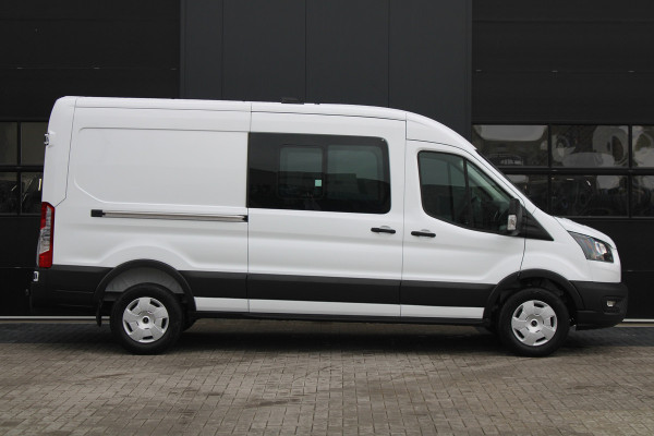 Ford Transit 350 2.0 TDCI 165pk L3H2 Dubbel Cabine Trend 6 zits - Carplay - Trekhaak - Camera - 2800kg Trekgewicht - Rijklaar
