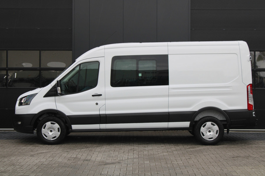 Ford Transit 350 2.0 TDCI 165pk L3H2 Dubbel Cabine Trend 6 zits - Carplay - Trekhaak - Camera - 2800kg Trekgewicht - Rijklaar