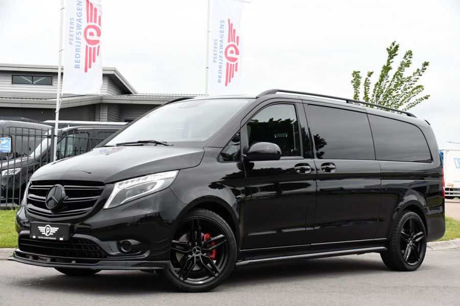 Mercedes-Benz Vito 119 CDI L3 DC Black Edition Cruise, Camera, Carplay, Leder, 190PK, LED, 2x Elektrische Schuifdeur, Uniek!