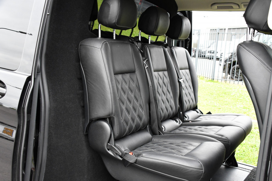 Mercedes-Benz Vito 119 CDI L3 DC Black Edition Cruise, Camera, Carplay, Leder, 190PK, LED, 2x Elektrische Schuifdeur, Uniek!