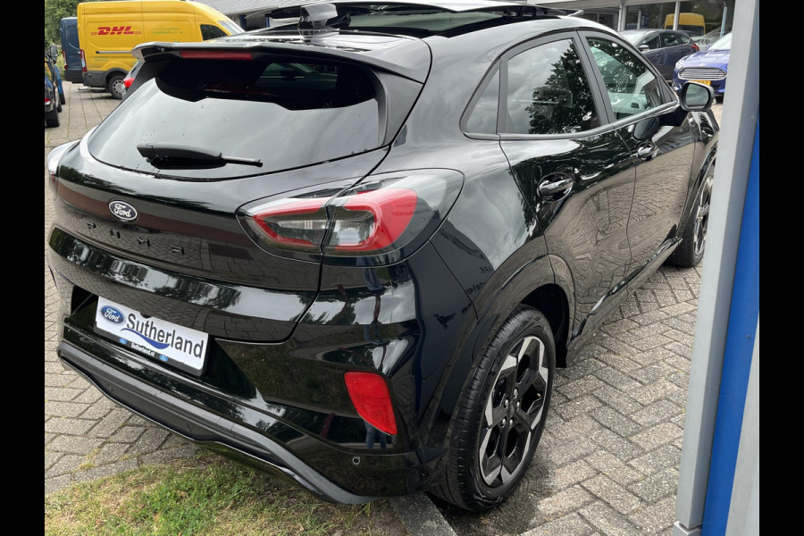 Ford Puma 1.0 EcoBoost Hybrid ST-Line X 155pk Automaat | Panoramadak | Afneembare trekhaak | Winter Pack | Adaptive cruise control | 360 graden camera | Bang&Olufsen | Elektrsiche achterklep | Matrix LED