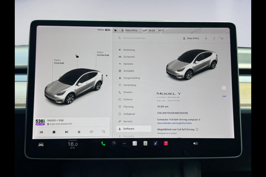 Tesla Model Y Long Range AWD 75 kWh Black line, 20 inch, panoramadak, leder, Nederlandse auto met nationale auto pas