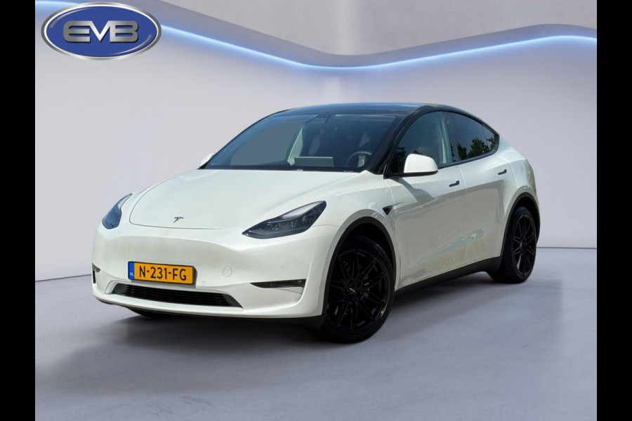 Tesla Model Y Long Range AWD 75 kWh Black line, 20 inch, panoramadak, leder, Nederlandse auto met nationale auto pas