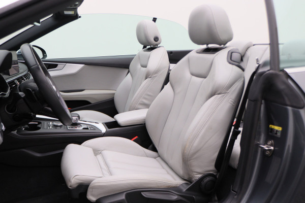 Audi A5 Cabriolet 40 TFSI Sport S Line Edition Leer, Apple Carplay, Verwarmd Stuurwiel, Cruise, PDC, Navigatie, LED, 20''