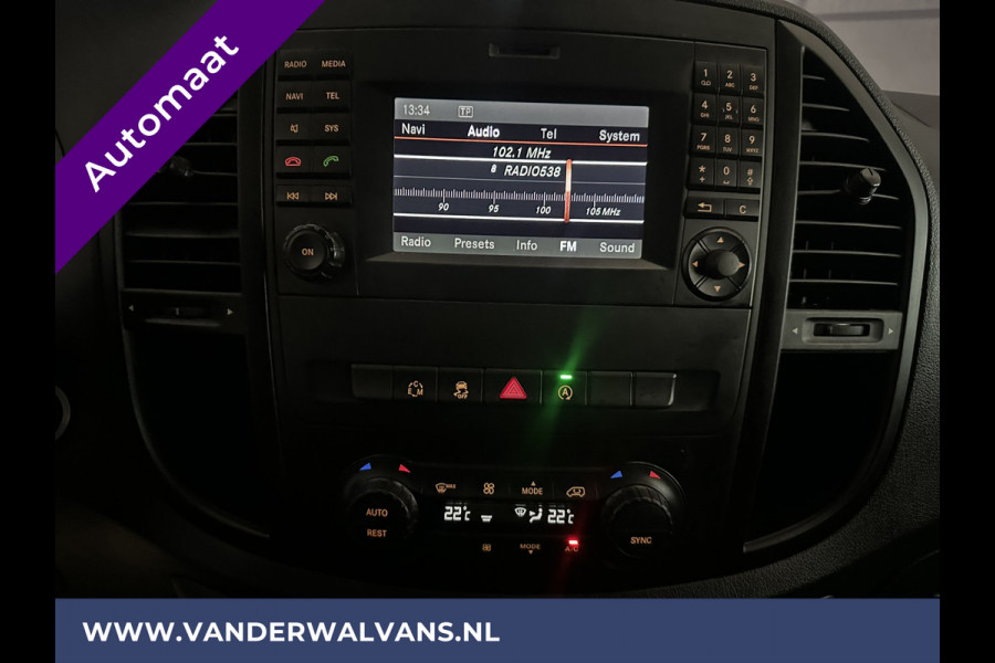 Mercedes-Benz Vito 114 CDI 7G-Tronic Automaat L2H1 Euro6 Airco | Camera | 2500KG Trekhaak | 17"LMV Parkeersensoren V+A, Navigatie, Cruisecontrol, Licht metalen velgen, Bijrijdersbank, Dakrails