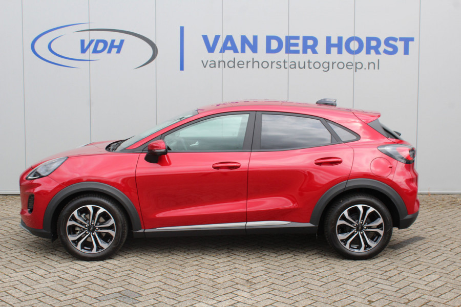 Ford Puma 1.0 125 pk EcoBoost Hybrid Titanium Nieuw Model Fijne comfortabele hoogzitter ! Winter Pack, Driver Assistance Pack, Fab.Gar. t/m 31-01-2029