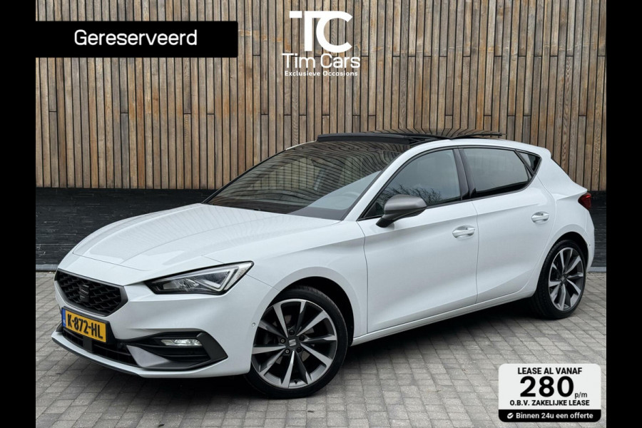 Seat Leon 1.5 eTSI FR Automaat | Panoramadak | Stoelverwarming | Achteruitrijcamera | LED verlichting | Stuurverwarming | Parkeersensoren