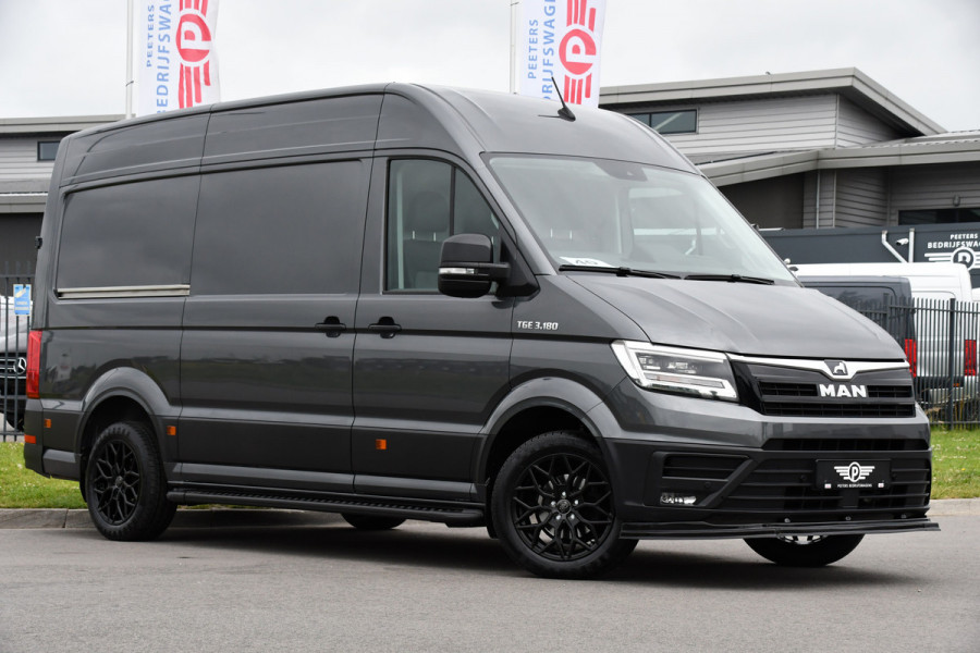 MAN TGE 35 2.0 3.180 L3H3 PB Edition Adaptieve Cruise, Camera, Carplay, 177PK, Automaat, LED, Leder, Stoelverwarming, Clima, Uniek!