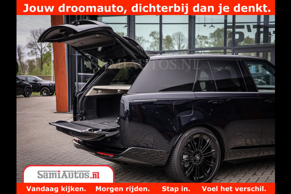 Land Rover Range Rover P550e | NIGHT | GARANTIE TOT 14-03-2029 | HEAD-UP | ACHTERAS BESTURING | SOFT CLOSE | PHEV | 23 INCH VELGEN | PANORAMADAK | STUURVERWARMING | STOEL KOELING | Fabrieksgarantie tot 14-03-2029 – Geniet van gemoedsrust met uitgebreide dekking tot deze datum. GZK-71-D