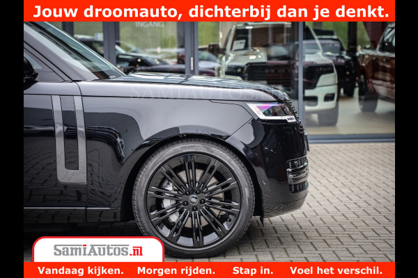 Land Rover Range Rover P550e | NIGHT | GARANTIE TOT 14-03-2029 | HEAD-UP | ACHTERAS BESTURING | SOFT CLOSE | PHEV | 23 INCH VELGEN | PANORAMADAK | STUURVERWARMING | STOEL KOELING | Fabrieksgarantie tot 14-03-2029 – Geniet van gemoedsrust met uitgebreide dekking tot deze datum. GZK-71-D