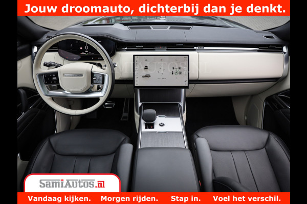 Land Rover Range Rover P550e | NIGHT | GARANTIE TOT 14-03-2029 | HEAD-UP | ACHTERAS BESTURING | SOFT CLOSE | PHEV | 23 INCH VELGEN | PANORAMADAK | STUURVERWARMING | STOEL KOELING | Fabrieksgarantie tot 14-03-2029 – Geniet van gemoedsrust met uitgebreide dekking tot deze datum. GZK-71-D