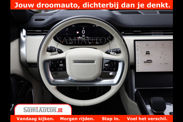 Land Rover Range Rover P550e | NIGHT | GARANTIE TOT 14-03-2029 | HEAD-UP | ACHTERAS BESTURING | SOFT CLOSE | PHEV | 23 INCH VELGEN | PANORAMADAK | STUURVERWARMING | STOEL KOELING | Fabrieksgarantie tot 14-03-2029 – Geniet van gemoedsrust met uitgebreide dekking tot deze datum. GZK-71-D