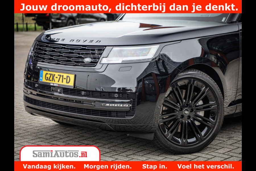 Land Rover Range Rover P550e | NIGHT | GARANTIE TOT 14-03-2029 | HEAD-UP | ACHTERAS BESTURING | SOFT CLOSE | PHEV | 23 INCH VELGEN | PANORAMADAK | STUURVERWARMING | STOEL KOELING | Fabrieksgarantie tot 14-03-2029 – Geniet van gemoedsrust met uitgebreide dekking tot deze datum. GZK-71-D