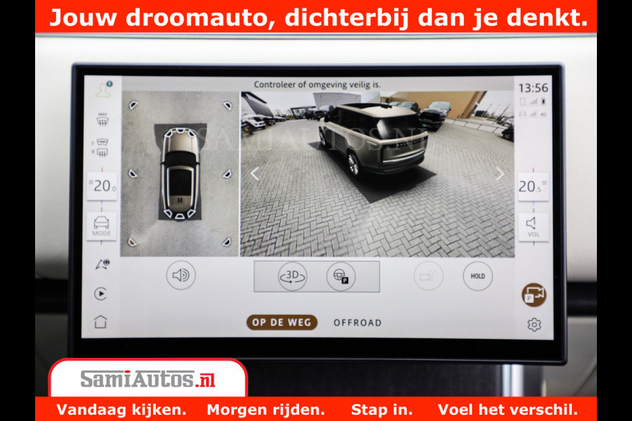 Land Rover Range Rover P550e | NIGHT | GARANTIE TOT 14-03-2029 | HEAD-UP | ACHTERAS BESTURING | SOFT CLOSE | PHEV | 23 INCH VELGEN | PANORAMADAK | STUURVERWARMING | STOEL KOELING | Fabrieksgarantie tot 14-03-2029 – Geniet van gemoedsrust met uitgebreide dekking tot deze datum. GZK-71-D