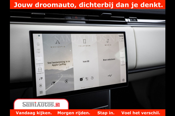 Land Rover Range Rover P550e | NIGHT | GARANTIE TOT 14-03-2029 | HEAD-UP | ACHTERAS BESTURING | SOFT CLOSE | PHEV | 23 INCH VELGEN | PANORAMADAK | STUURVERWARMING | STOEL KOELING | Fabrieksgarantie tot 14-03-2029 – Geniet van gemoedsrust met uitgebreide dekking tot deze datum. GZK-71-D