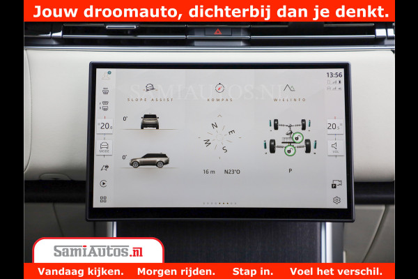 Land Rover Range Rover P550e | NIGHT | GARANTIE TOT 14-03-2029 | HEAD-UP | ACHTERAS BESTURING | SOFT CLOSE | PHEV | 23 INCH VELGEN | PANORAMADAK | STUURVERWARMING | STOEL KOELING | Fabrieksgarantie tot 14-03-2029 – Geniet van gemoedsrust met uitgebreide dekking tot deze datum. GZK-71-D