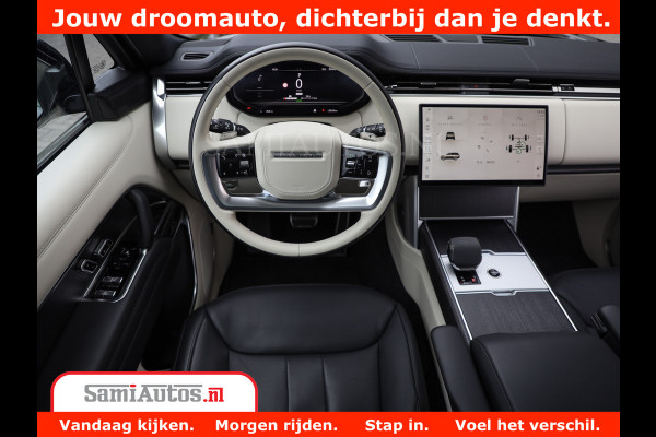 Land Rover Range Rover P550e | NIGHT | GARANTIE TOT 14-03-2029 | HEAD-UP | ACHTERAS BESTURING | SOFT CLOSE | PHEV | 23 INCH VELGEN | PANORAMADAK | STUURVERWARMING | STOEL KOELING | Fabrieksgarantie tot 14-03-2029 – Geniet van gemoedsrust met uitgebreide dekking tot deze datum. GZK-71-D