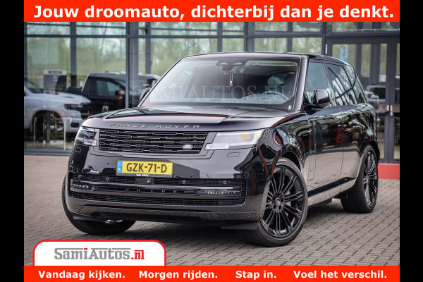 Land Rover Range Rover P550e | NIGHT | GARANTIE TOT 14-03-2029 | HEAD-UP | ACHTERAS BESTURING | SOFT CLOSE | PHEV | 23 INCH VELGEN | PANORAMADAK | STUURVERWARMING | STOEL KOELING | Fabrieksgarantie tot 14-03-2029 – Geniet van gemoedsrust met uitgebreide dekking tot deze datum. GZK-71-D