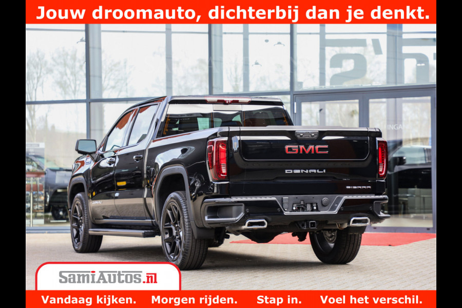 GMC Sierra DENALI 6,2 V8 Full Option | De Meest Luxe Pick-Up in zijn Klasse | Comfortabele Dubbele Cabine met Royale 5 Zitplaatsen | BPM vrij | Nu Leverbaar uit Voorraad | Voorraad Nr 431569