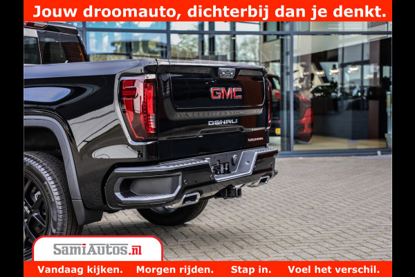 GMC Sierra DENALI 6,2 V8 Full Option | De Meest Luxe Pick-Up in zijn Klasse | Comfortabele Dubbele Cabine met Royale 5 Zitplaatsen | BPM vrij | Nu Leverbaar uit Voorraad | Voorraad Nr 431569
