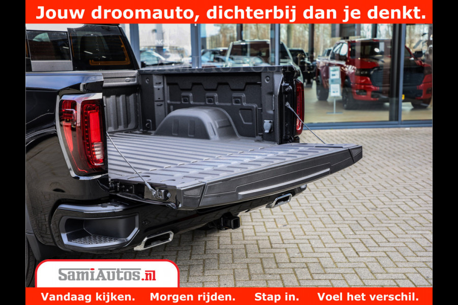 GMC Sierra DENALI 6,2 V8 Full Option | De Meest Luxe Pick-Up in zijn Klasse | Comfortabele Dubbele Cabine met Royale 5 Zitplaatsen | BPM vrij | Nu Leverbaar uit Voorraad | Voorraad Nr 431569
