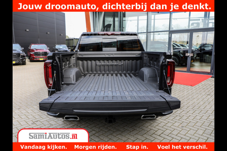 GMC Sierra DENALI 6,2 V8 Full Option | De Meest Luxe Pick-Up in zijn Klasse | Comfortabele Dubbele Cabine met Royale 5 Zitplaatsen | BPM vrij | Nu Leverbaar uit Voorraad | Voorraad Nr 431569