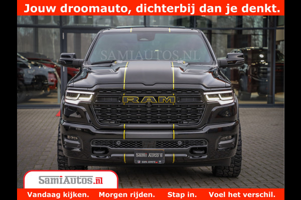 Dodge Ram 1500 Limited Night All-in prijs | High Output 540HP 706Nm | Massage + Full Option | De Meest Luxe en Volle Pick-Up in zijn Klass Comfortabele Dubbele Cabine met Royale 5 Zitplaatsen | BPM vrij | Nu Leverbaar uit Voorraad | Voorraad Nr 2367 - 5430