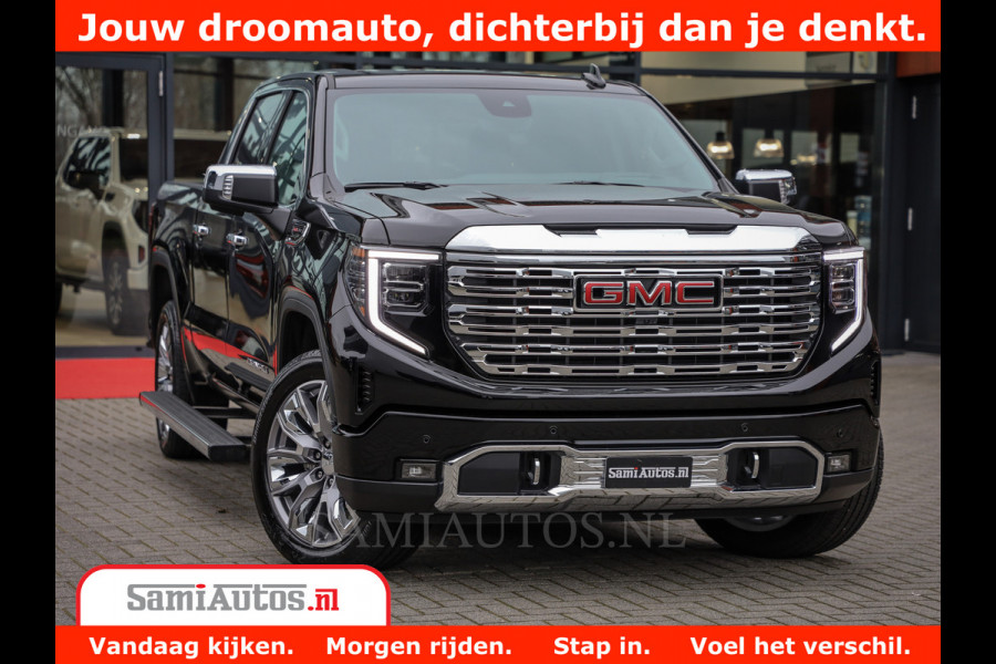 GMC Sierra DENALI | All-In Prijs | 6,2 V8 Full Option | De Meest Luxe Pick-Up in zijn Klasse | Comfortabele Dubbele Cabine met Royale 5 Zitplaatsen | BPM vrij | Nu Leverbaar uit Voorraad | Voorraad Nr 434420
