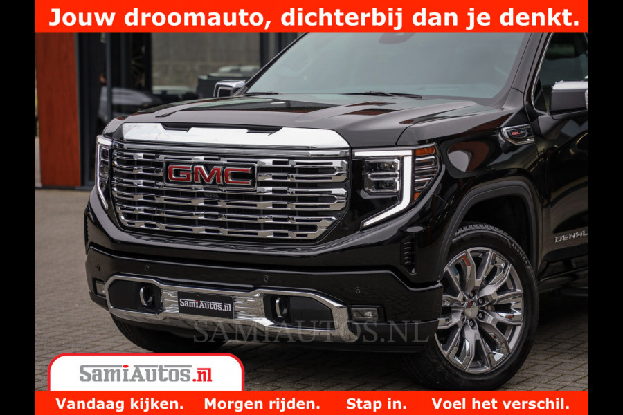 GMC Sierra DENALI | All-In Prijs | 6,2 V8 Full Option | De Meest Luxe Pick-Up in zijn Klasse | Comfortabele Dubbele Cabine met Royale 5 Zitplaatsen | BPM vrij | Nu Leverbaar uit Voorraad | Voorraad Nr 434420